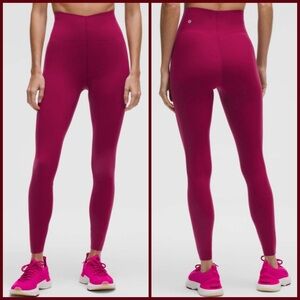 Lululemon Glow Up Super-High-Rise Tight 28" Magenta Smoke‎ size 8 NWT leggings